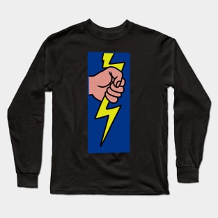 pop art lightning bolt Long Sleeve T-Shirt